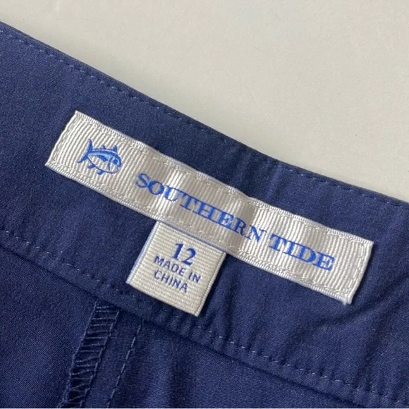 Southern Tide Jourdan Performance Skort Nautical Navy Blue Size 12 - Picture 14 of 16